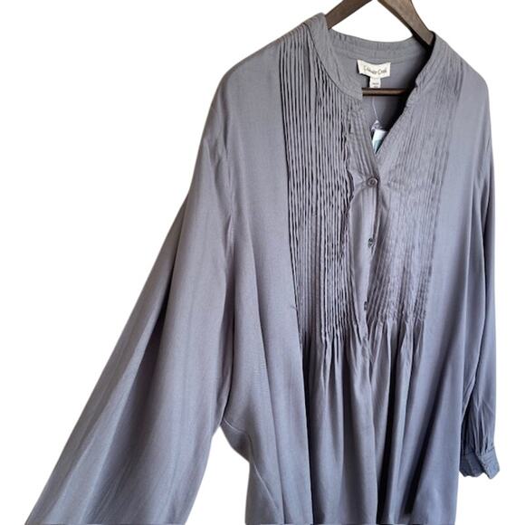 Coldwater Creek Gray Long Sleeve Blouse - XL - NWT - Picture 6 of 6